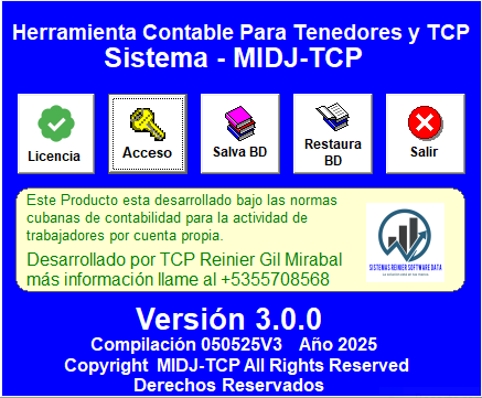 MIDJ-TCP - Panel Principal